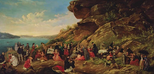 Picknick auf Clark Island, 1870